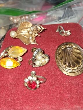 Bundle Of Vintage Clip Earrings